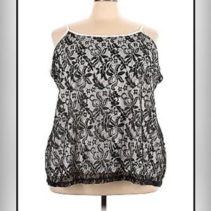 4X- Lace Tank Top